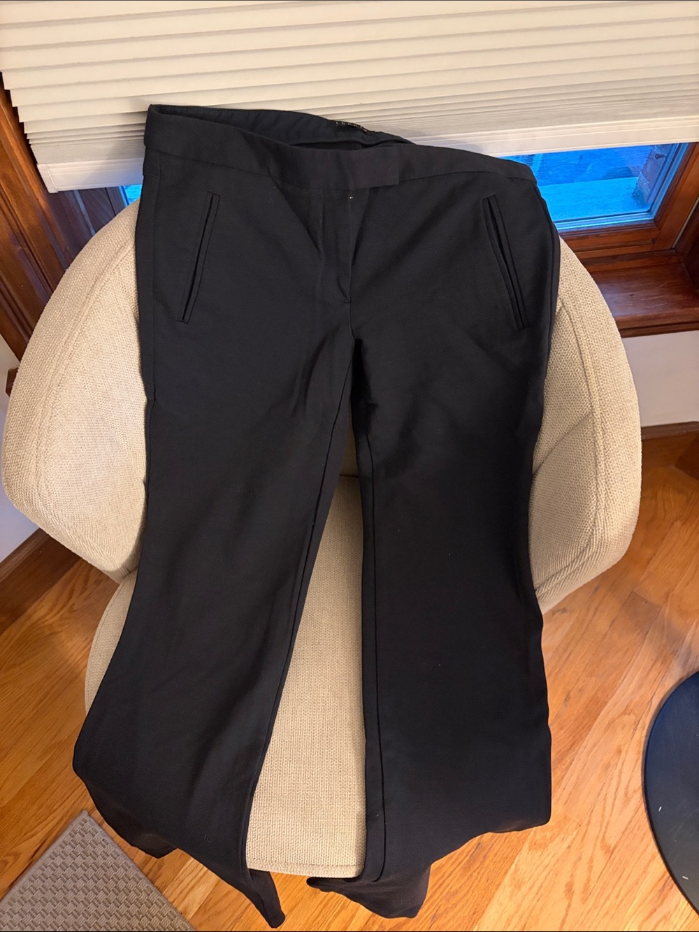 Theory Navy Straight Leg Dress Pants